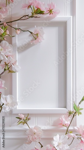 frame background with flowers for design. © Yahor Shylau 