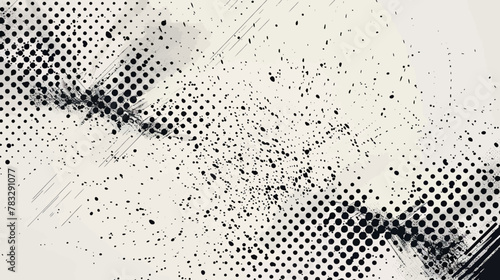 a black and white photo with dots on it