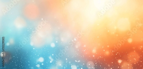 Colorful gradient background with blurred gradient, light blue and orange