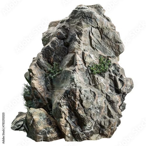 rock environment element_hyperrealistic_hyper detailed_isolated on transparent background