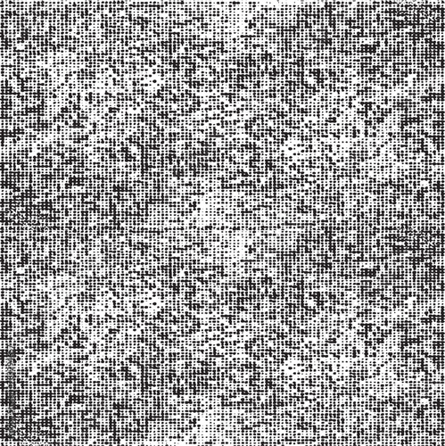 Monochrome texture composed of irregular graphic elements. Distressed uneven grunge background. Abstract vector illustration. Overlay for interesting effect and depth. Isolated on white background.
