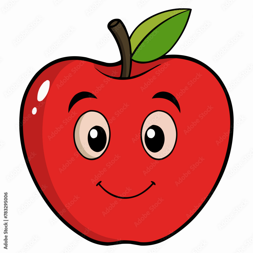 red apple cartoon red apple cartoon