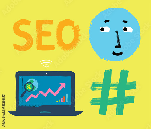 Fun Search Engine Optimization Concept photo