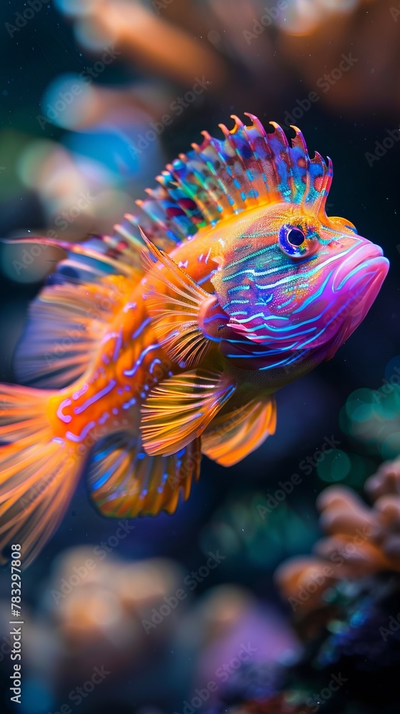 Obraz premium Undersea world. Fish in the sea.