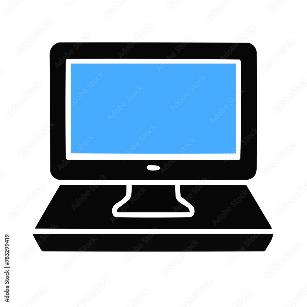 computer monitor and computer computer monitor and computer