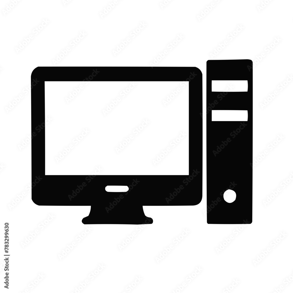 computer monitor and computer computer monitor and computer