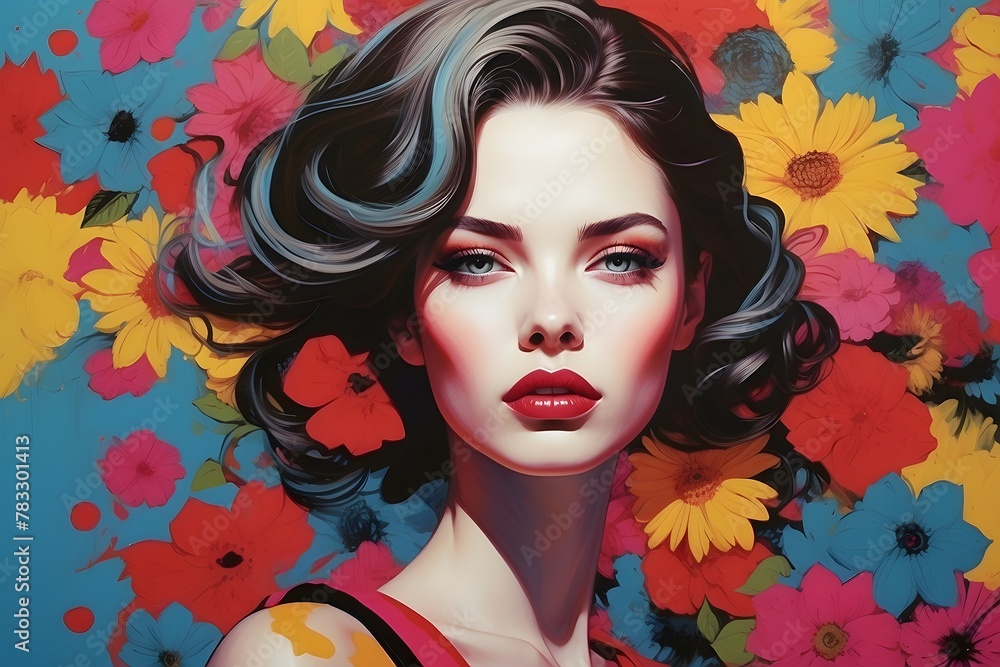 flower with my sunshine. Generative AI illustration flower with my sunshine. Generative AI illustration