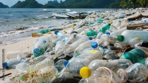Microplastics contaminate mineral water, a stark reminder of ocean pollution. Let's act to preserve marine life