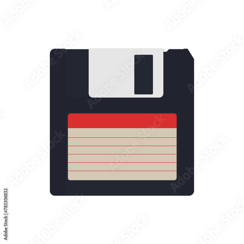 diskette on a white background. vector
