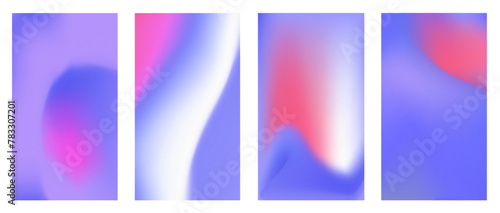 purple fuccia gradient wave with noise set
