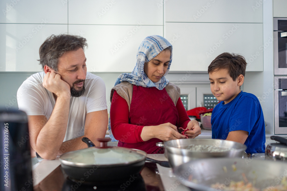 Family Cooking in the Kitchen Family Cooking in the Kitchen