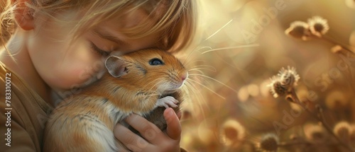 In a world where kindness is scarce, a neglected guinea pig finds love and comfort in the arms of a caring child
