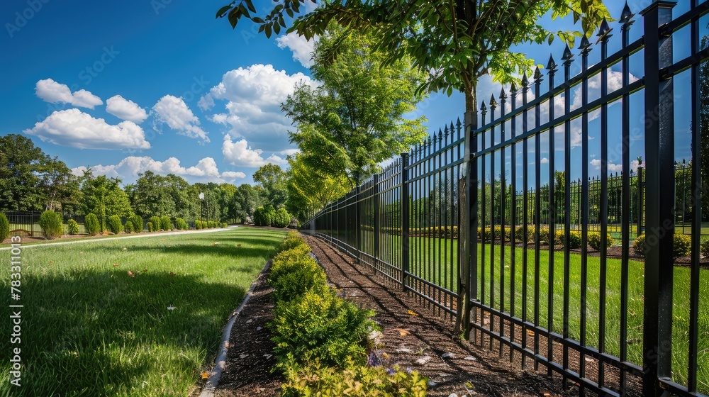 blending security fencing with lush greenery blending security fencing with lush greenery