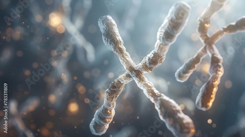 Chromosomes are strands of DNA that contain genetic information, crucial for gene therapy research in the realms of medical science and biotechnology.