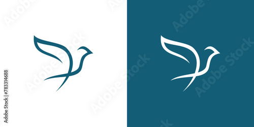 bird logo design, minimalist logo design, logo template