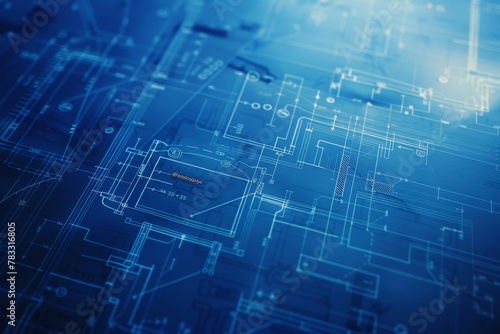 Abstract design of a blue-toned circuit board with glowing lines, symbolizing technology, connectivity, and modern digital infrastructure.