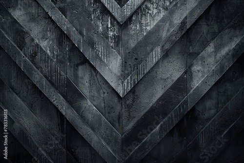 Dark chevron pattern on a weathered wooden texture, ideal for rustic and industrial design elements.

 photo