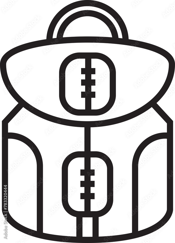 Backpack Line Icon Backpack Line Icon