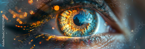 Human Multicolored Iris of the Eye Animation,
lose up of a human eye looking abstractly macro and beautiful photo