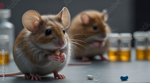 testing drugs and vaccine on mice .Generative AI