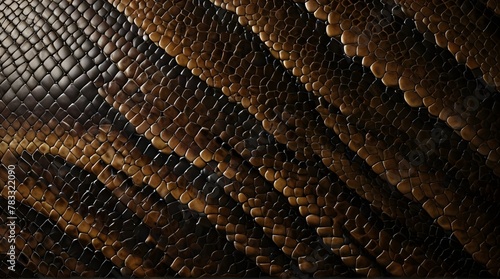 Snake skin background .Generative AI