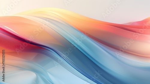 A soft and smooth colorful gradient wave background that emulates a sense of calm and fluid motion