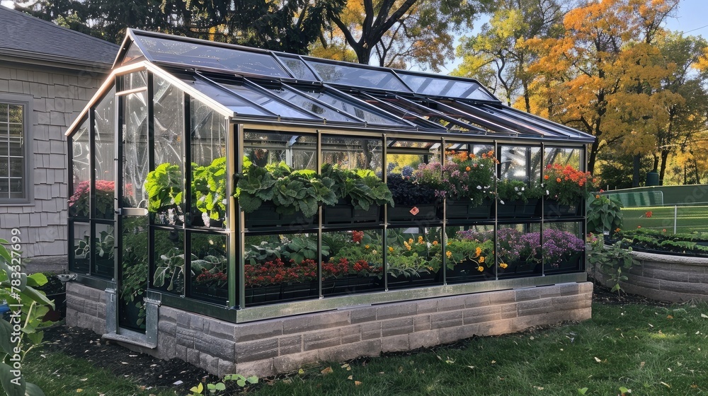 aluminum greenhouse kit, perfect for nurturing plants.