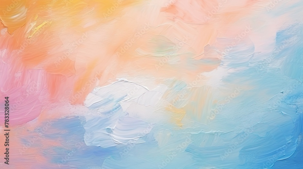 A serene abstract background with a blend of pastel colors resembling a soft and gentle oil painting texture