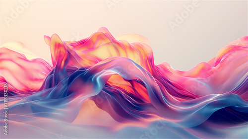 Abstract background with multicolour wave of smoke.