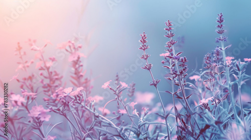 Serene lavender field at twilight