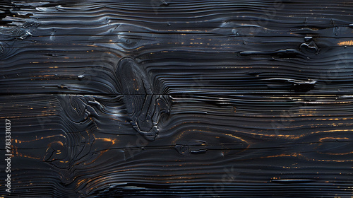 Charred wood texture using traditional Japanese Shou Sugi Ban technique. Close-up shot for design and print. Interior design, architecture, and sustainable building concept.