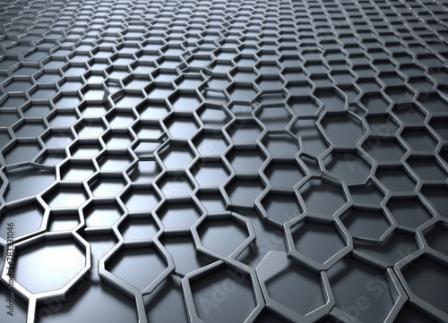 Abstract Metall Honeycomb like design Background