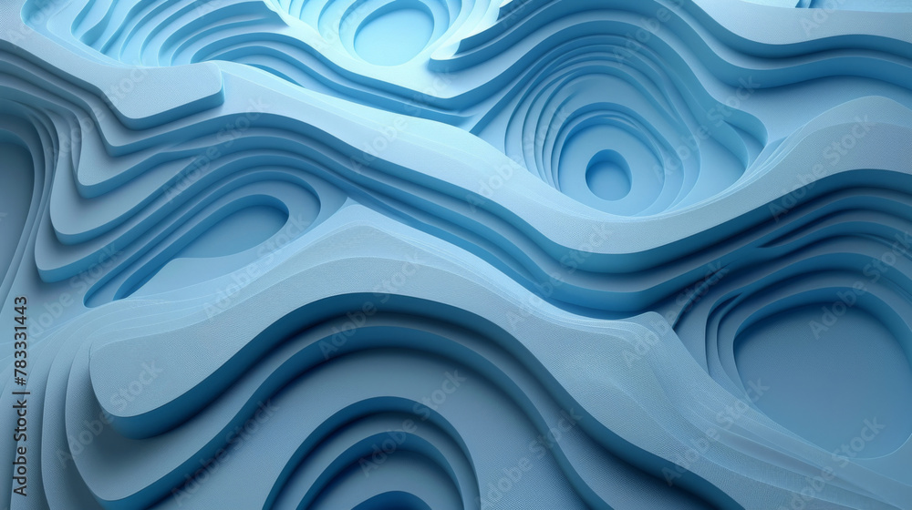 Abstract blue layered waves background Abstract blue layered waves background