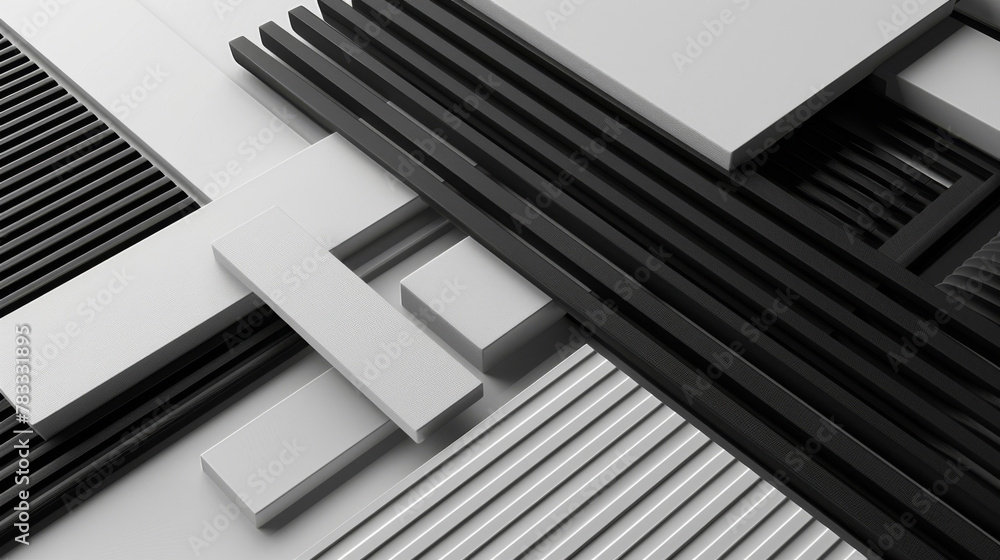 Abstract geometric black and white pattern Abstract geometric black and white pattern