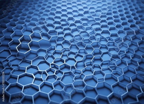 Abstract Blue Honeycomb like design Background
