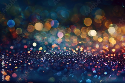 A mesmerizing tableau of sparkling lights and colors creating a magical landscape.