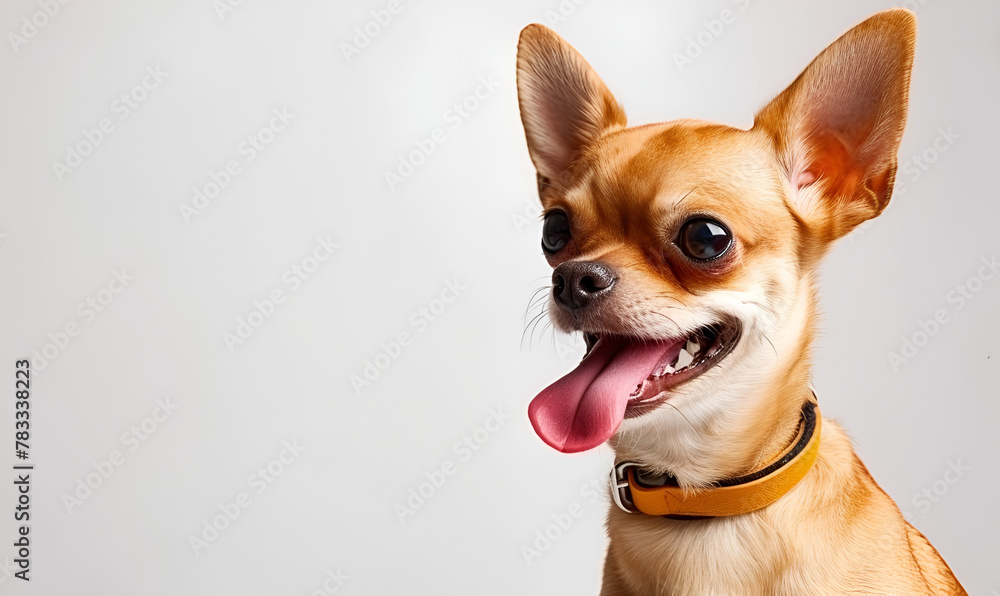 Happy Chihuahua with Its Tongue Out