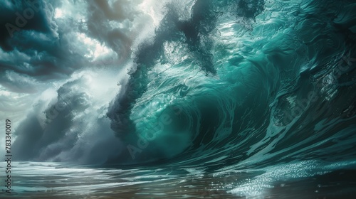 Massive Wave Breaking in the Ocean