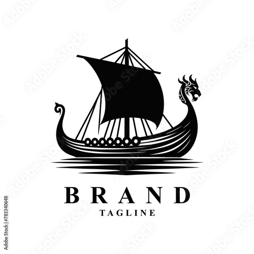 Viking warship logo