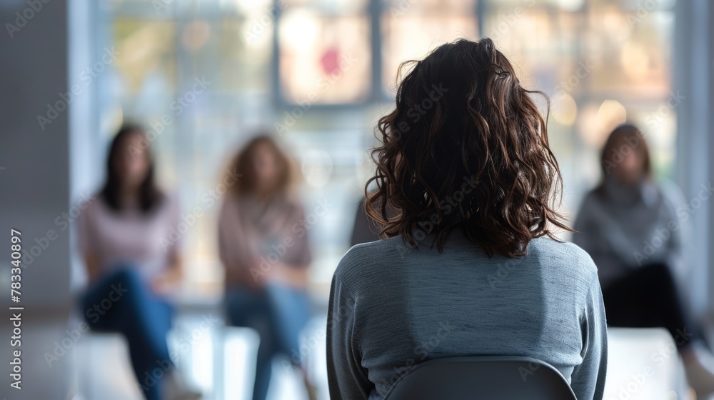 Support groups concept. People support each other in a rehabilitation session. Support groups concept. People support each other in a rehabilitation session.