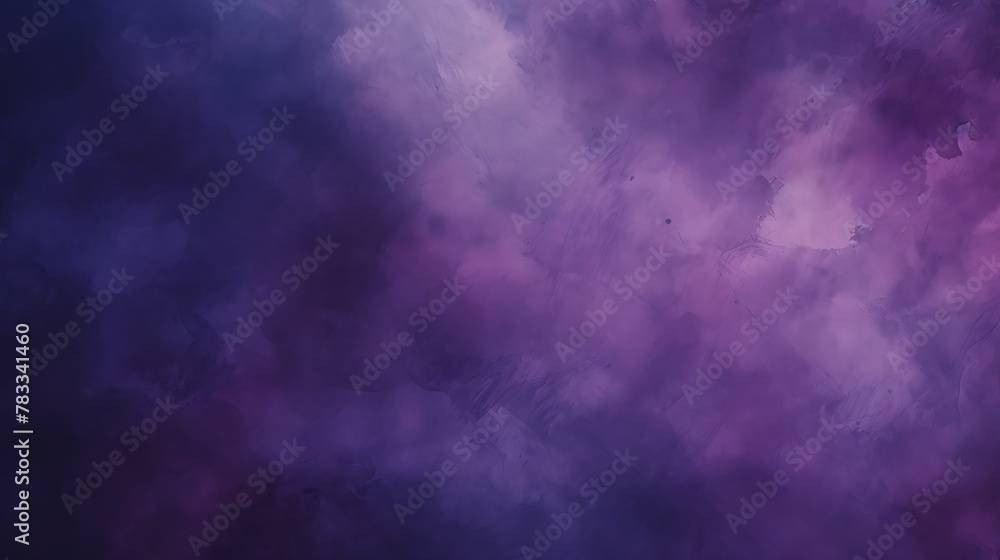 Dark purple color.  Abstract purple and blue watercolor background with soft transitions and a dreamy feel. 