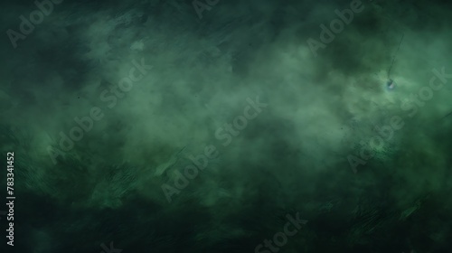 Dark moss green color. Mysterious and moody green abstract background with dark textures and subtle nuances  photo