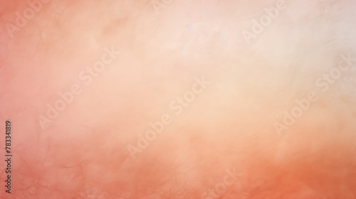 Peach color. Abstract pastel orange and white textured background with a smooth gradient effect for versatile design purposes 