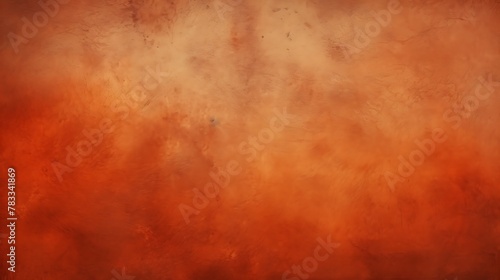 Sienna color. A wide, warm-toned abstract background with a textured finish resembling a mix of clouds and fire. 