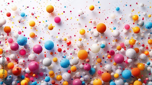 Wall Covered With Multicolored Balls