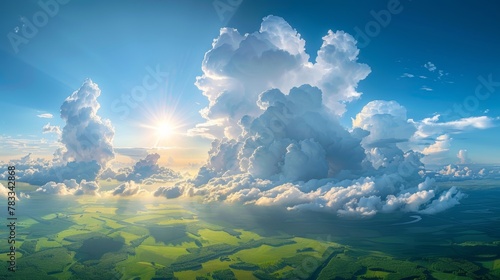 Aerial View of Sky and Clouds