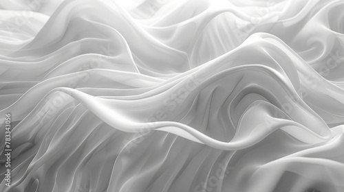 Close Up View of White Fabric