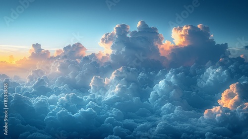 Blue Sky Filled With White Clouds photo