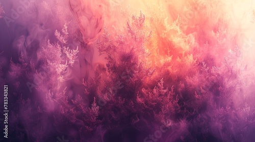 Red and Blue Swirl Painting