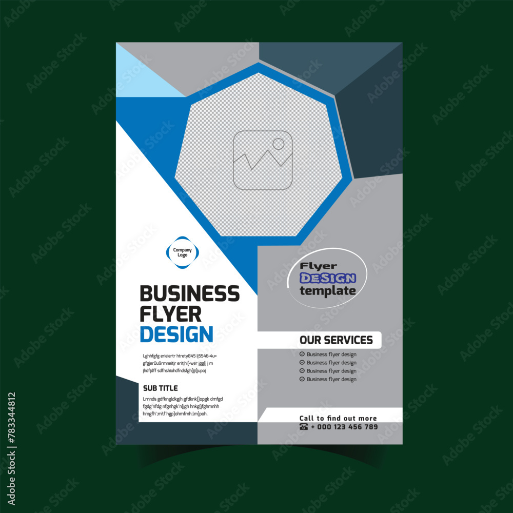 Corporate flyer design template, business flyer design